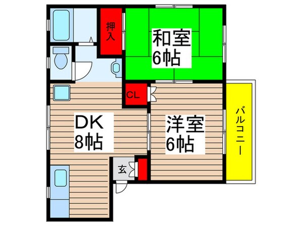 グランドール林の物件間取画像